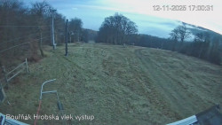 Vrchol Bouřňák, pohled na jih