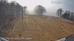 Vrchol Bouřňák, pohled na jih