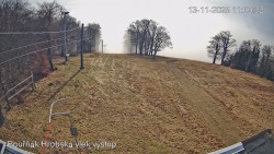 Vrchol Bouřňák, pohled na jih