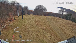 Vrchol Bouřňák, pohled na jih