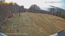 Vrchol Bouřňák, pohled na jih