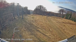 Vrchol Bouřňák, pohled na jih