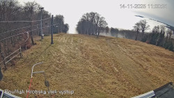 Vrchol Bouřňák, pohled na jih