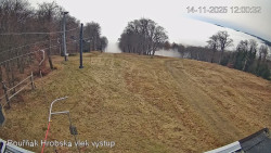 Vrchol Bouřňák, pohled na jih