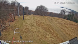 Vrchol Bouřňák, pohled na jih