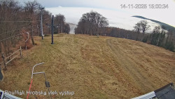 Vrchol Bouřňák, pohled na jih