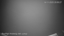 Vrchol Bouřňák, pohled na jih