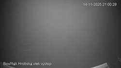 Vrchol Bouřňák, pohled na jih