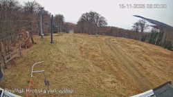 Vrchol Bouřňák, pohled na jih