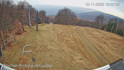 Vrchol Bouřňák, pohled na jih