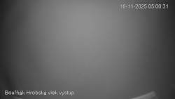 Vrchol Bouřňák, pohled na jih