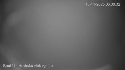 Vrchol Bouřňák, pohled na jih