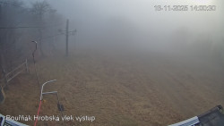 Vrchol Bouřňák, pohled na jih