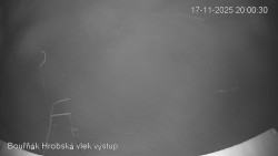 Vrchol Bouřňák, pohled na jih