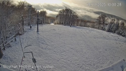 Vrchol Bouřňák, pohled na jih