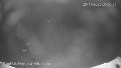 Vrchol Bouřňák, pohled na jih