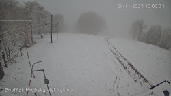 Vrchol Bouřňák, pohled na jih