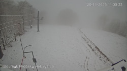 Vrchol Bouřňák, pohled na jih