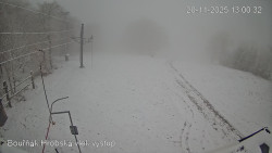 Vrchol Bouřňák, pohled na jih