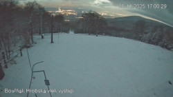 Vrchol Bouřňák, pohled na jih