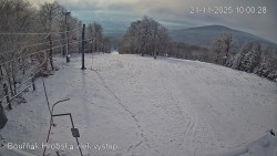 Vrchol Bouřňák, pohled na jih