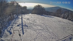 Vrchol Bouřňák, pohled na jih