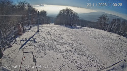 Vrchol Bouřňák, pohled na jih