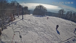 Vrchol Bouřňák, pohled na jih