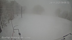 Vrchol Bouřňák, pohled na jih