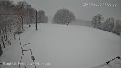 Vrchol Bouřňák, pohled na jih