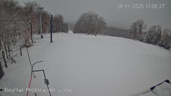 Vrchol Bouřňák, pohled na jih