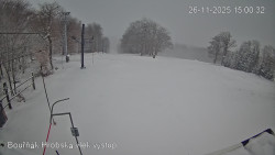 Vrchol Bouřňák, pohled na jih