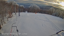 Vrchol Bouřňák, pohled na jih