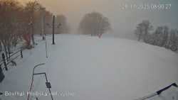 Vrchol Bouřňák, pohled na jih