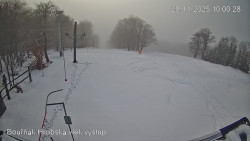 Vrchol Bouřňák, pohled na jih