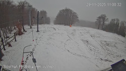 Vrchol Bouřňák, pohled na jih