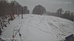 Vrchol Bouřňák, pohled na jih