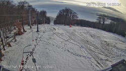 Vrchol Bouřňák, pohled na jih