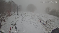 Vrchol Bouřňák, pohled na jih