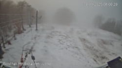 Vrchol Bouřňák, pohled na jih