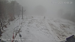 Vrchol Bouřňák, pohled na jih