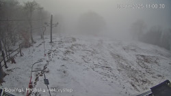 Vrchol Bouřňák, pohled na jih