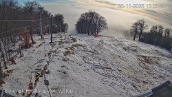 Vrchol Bouřňák, pohled na jih