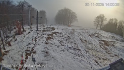 Vrchol Bouřňák, pohled na jih