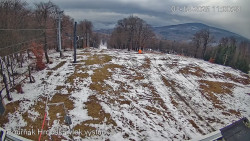 Vrchol Bouřňák, pohled na jih