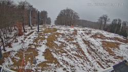 Vrchol Bouřňák, pohled na jih