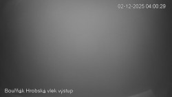 Vrchol Bouřňák, pohled na jih