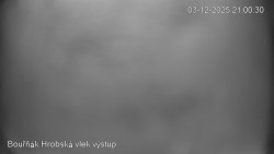 Vrchol Bouřňák, pohled na jih