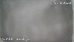 Vrchol Bouřňák, pohled na jih