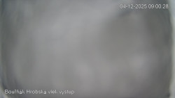 Vrchol Bouřňák, pohled na jih